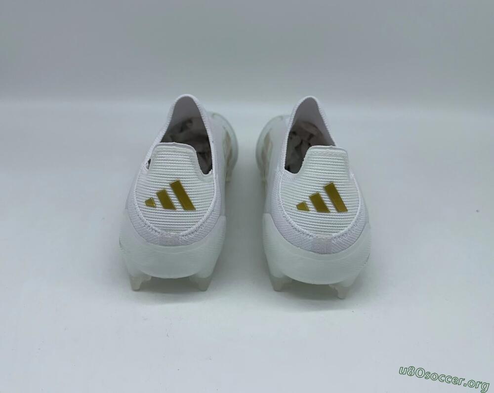 Adidas F50+ Adizero FG Football Boots - White/Gold