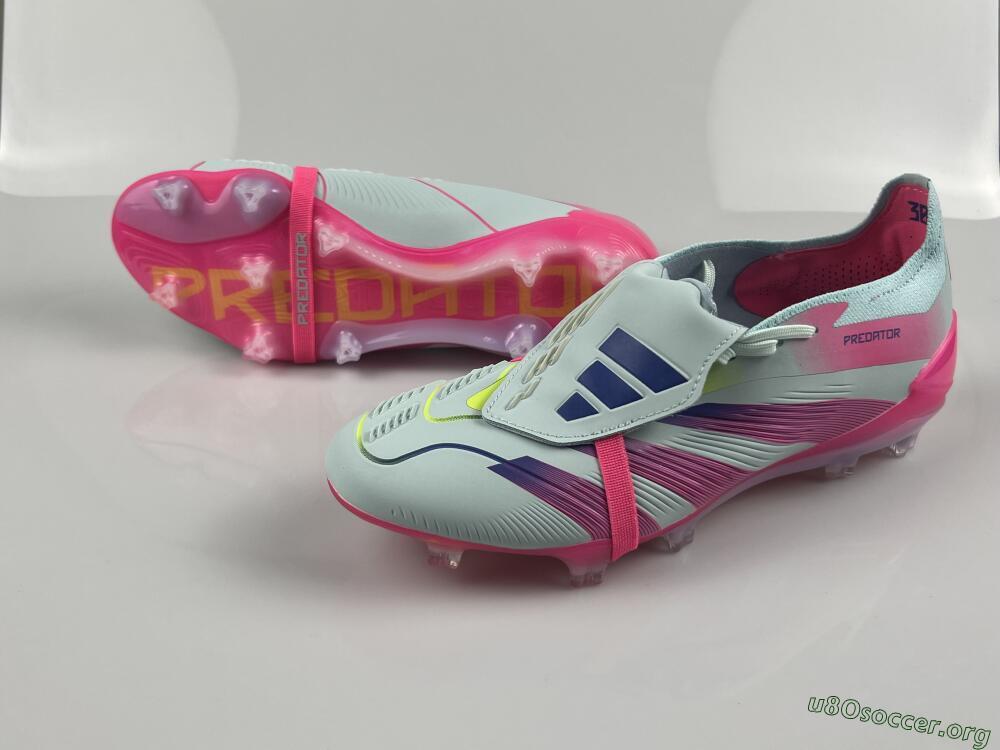 Adidas Predator Elite Foldover Tongue FG Football Boots - Blue/Purple/Pink