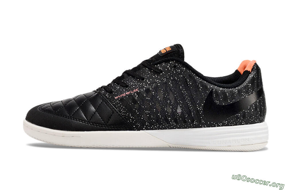 Nike Lunar Gato 2 TF Football Shoes - Black/White/Orange 3