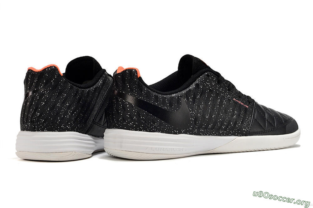 Nike Lunar Gato 2 TF Football Shoes - Black/White/Orange 5