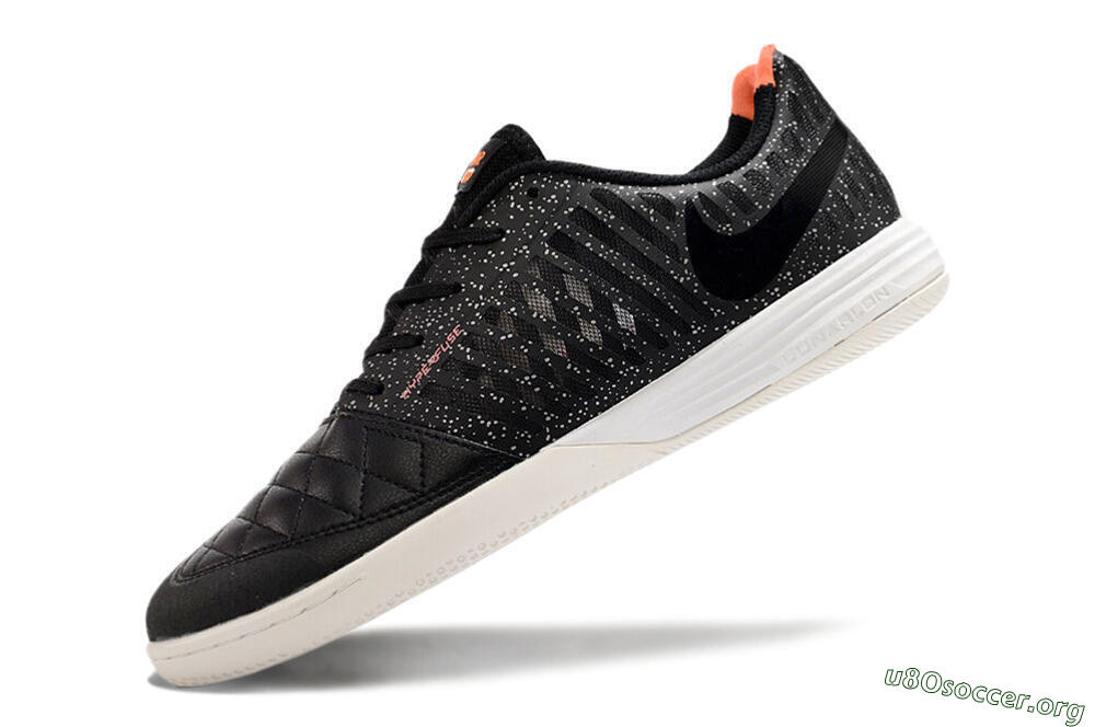 Nike Lunar Gato 2 TF Football Shoes - Black/White/Orange 6