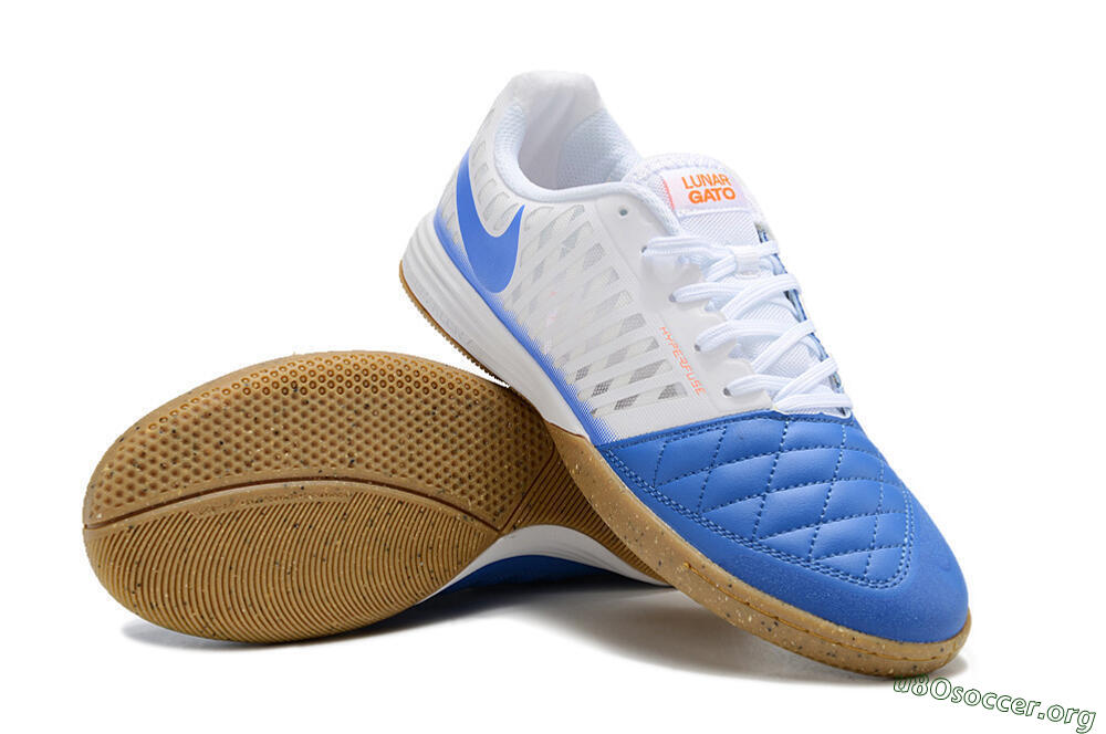 Nike Lunar Gato 2 IC Football Shoes - White/Blue 0