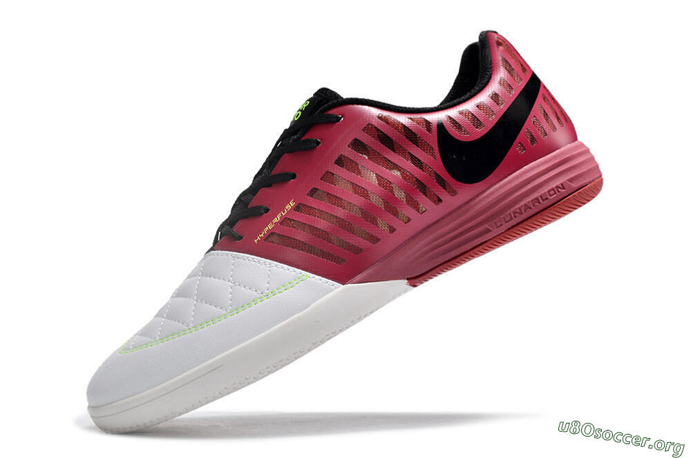 Nike Lunar Gato 2 IC Football Shoes - White/Red/Black 5