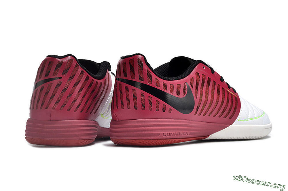 Nike Lunar Gato 2 IC Football Shoes - White/Red/Black 6