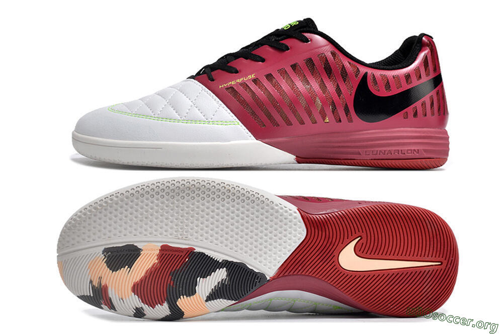 Nike Lunar Gato 2 IC Football Shoes - White/Red/Black 1
