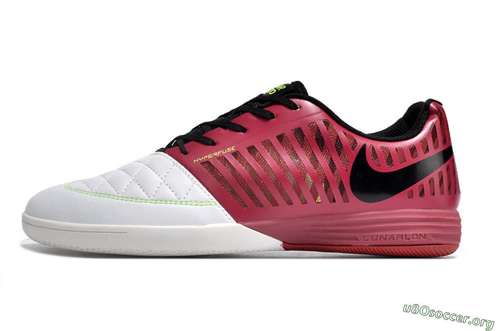Nike Lunar Gato 2 IC Football Shoes - White/Red/Black 3