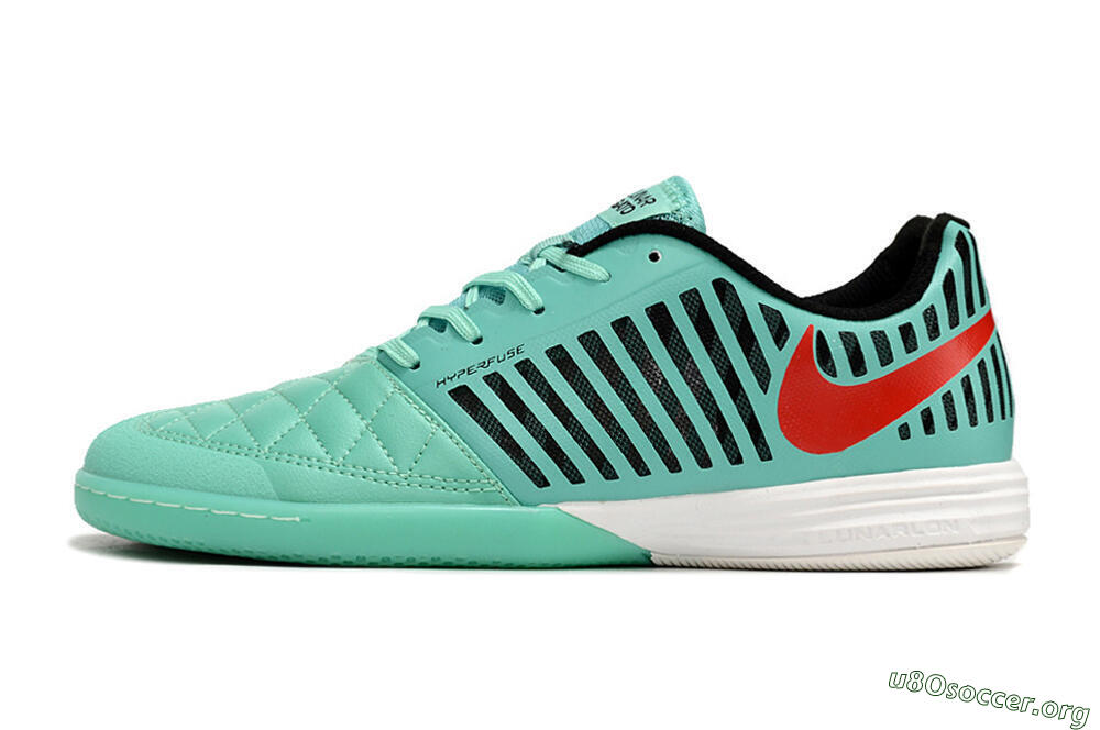 Nike Lunar Gato 2 IC Football Shoes - Jade/Black/Red 3