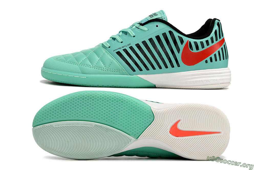 Nike Lunar Gato 2 IC Football Shoes - Jade/Black/Red 1