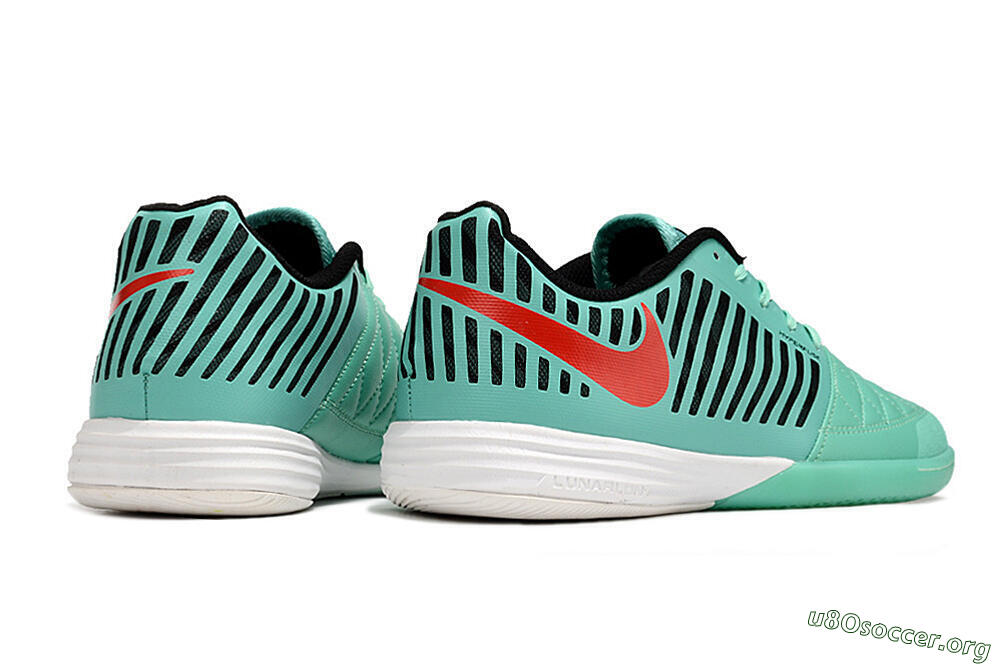 Nike Lunar Gato 2 IC Football Shoes - Jade/Black/Red 6
