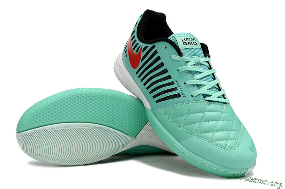 Nike Lunar Gato 2 IC Football Shoes - Jade/Black/Red 0