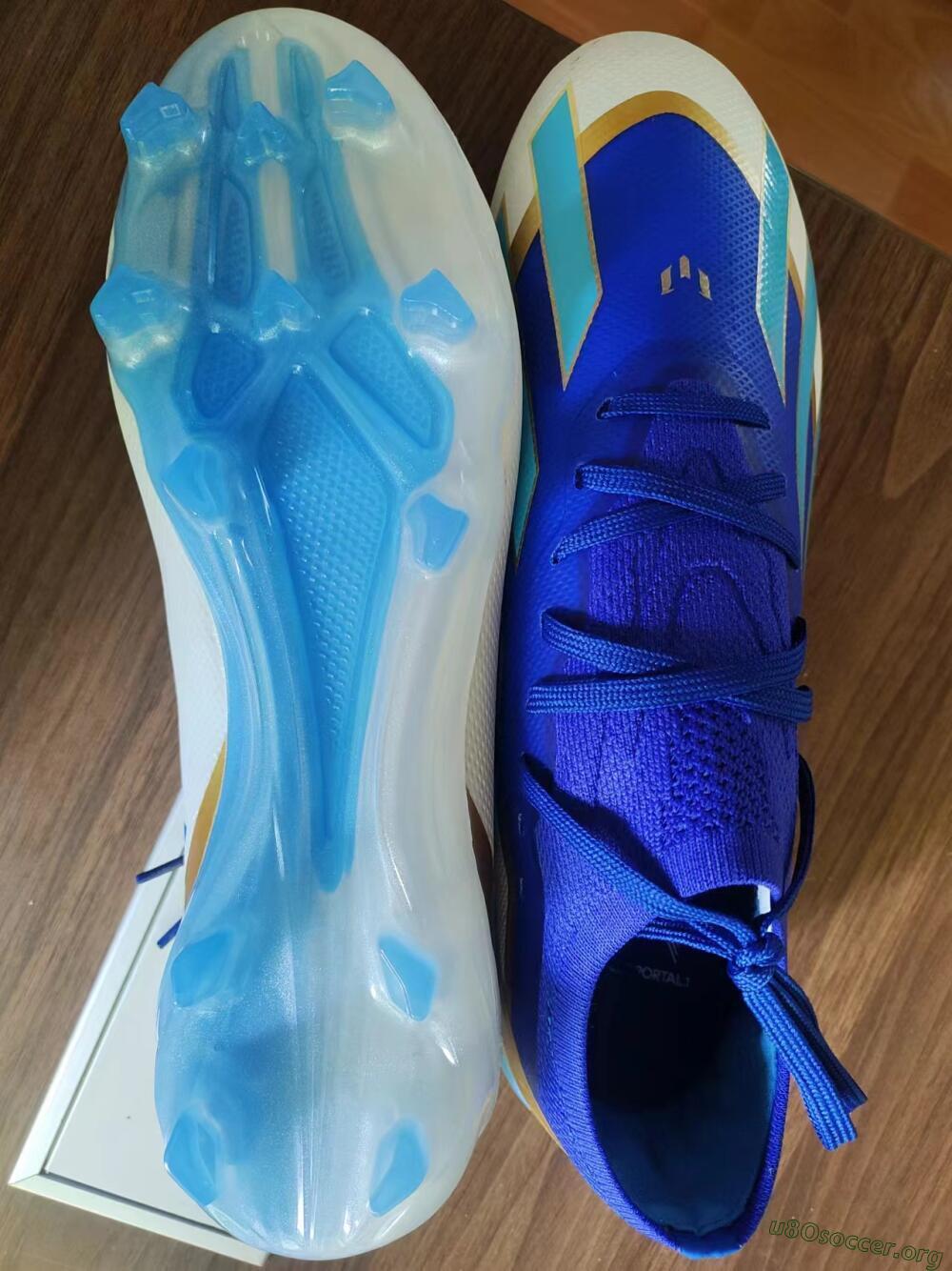 Adidas X Crazyfast.1 Messi FG Football Boots - Blue/Jade/Gold/White