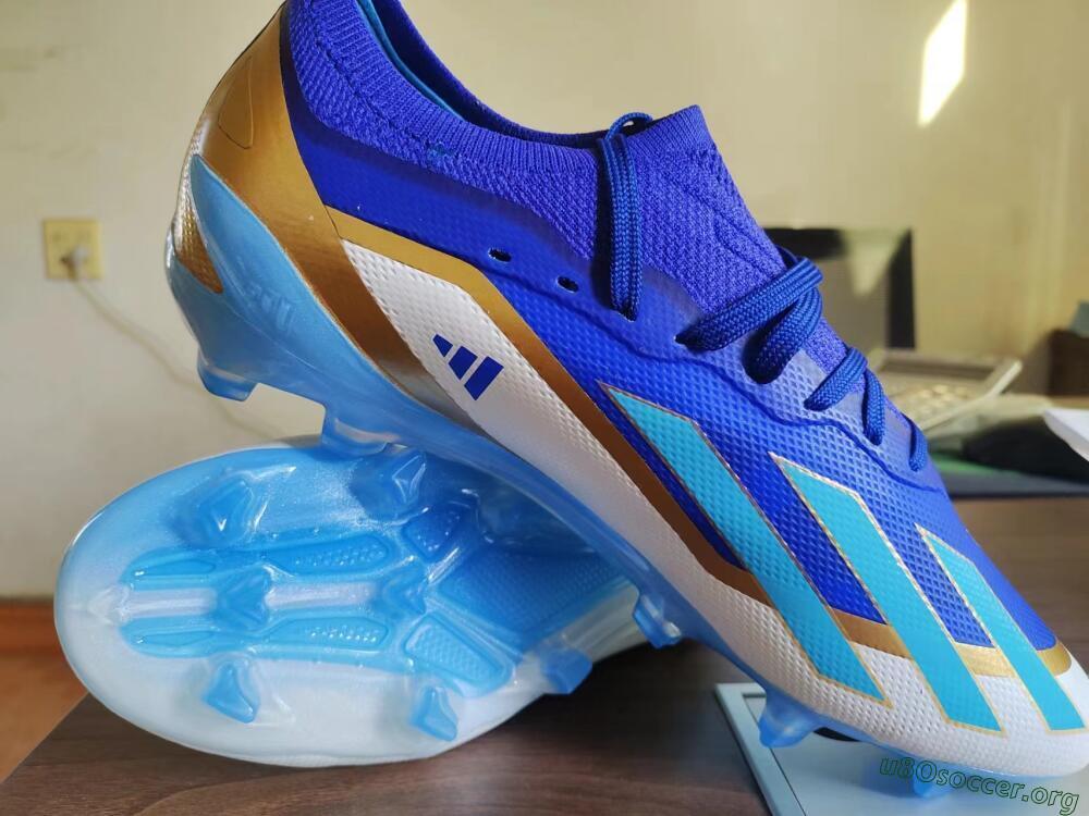 Adidas X Crazyfast.1 Messi FG Football Boots - Blue/Jade/Gold/White