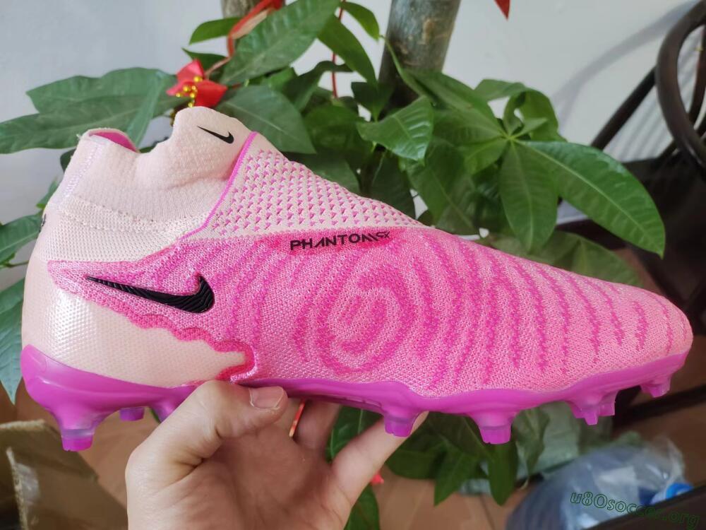 Nike Phantom GX Elite DF Link FG Football Boots - Pink/Black/Gold