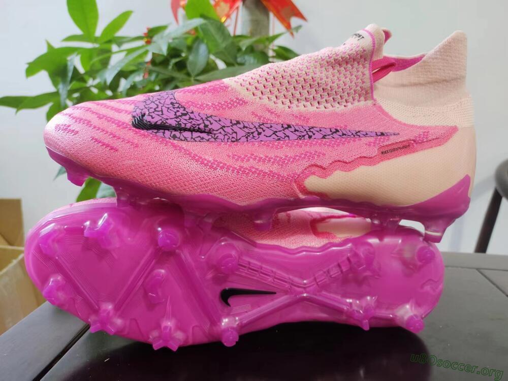 Nike Phantom GX Elite DF Link FG Football Boots - Pink/Black/Gold