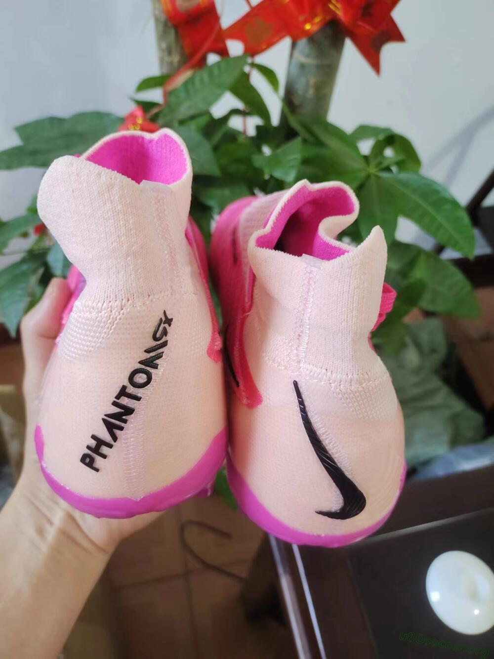 Nike Phantom GX Elite DF Link FG Football Boots - Pink/Black/Gold