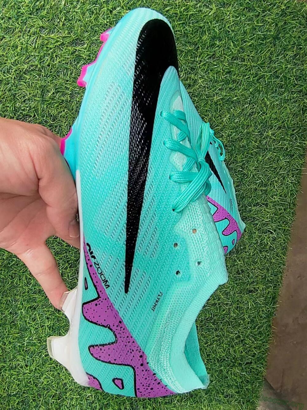 Nike Air Zoom Mercurial Vapor 16 Elite FG Football Boots - Green/Purple/Black