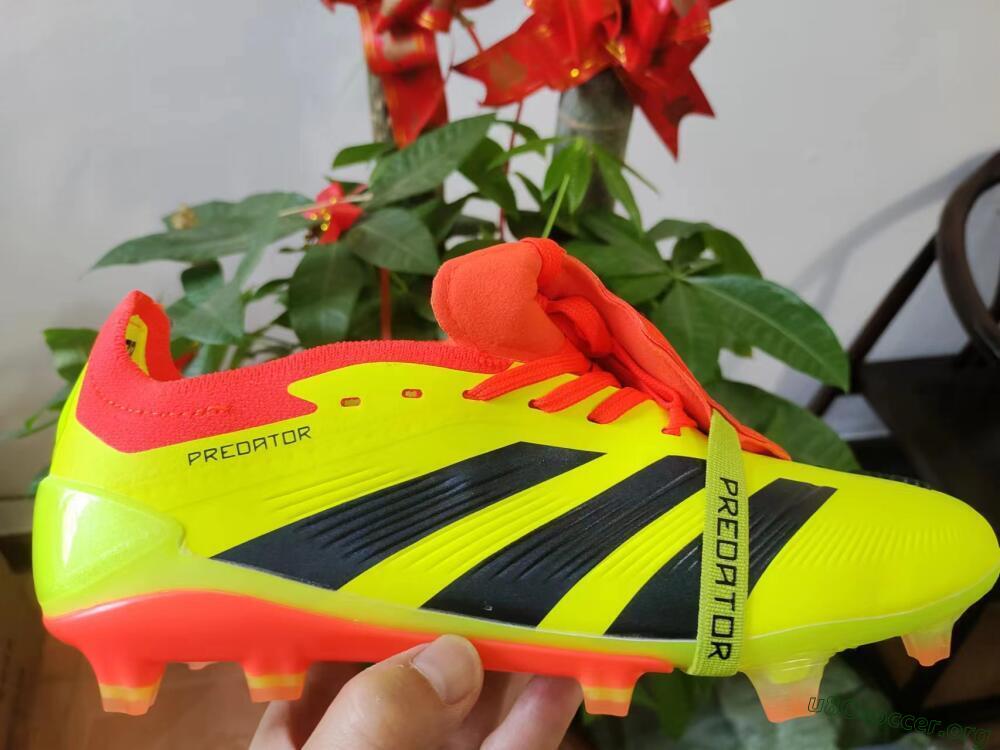 Adidas Predator Elite Foldover Tongue FG Football Boots - Yellow/Black/Red