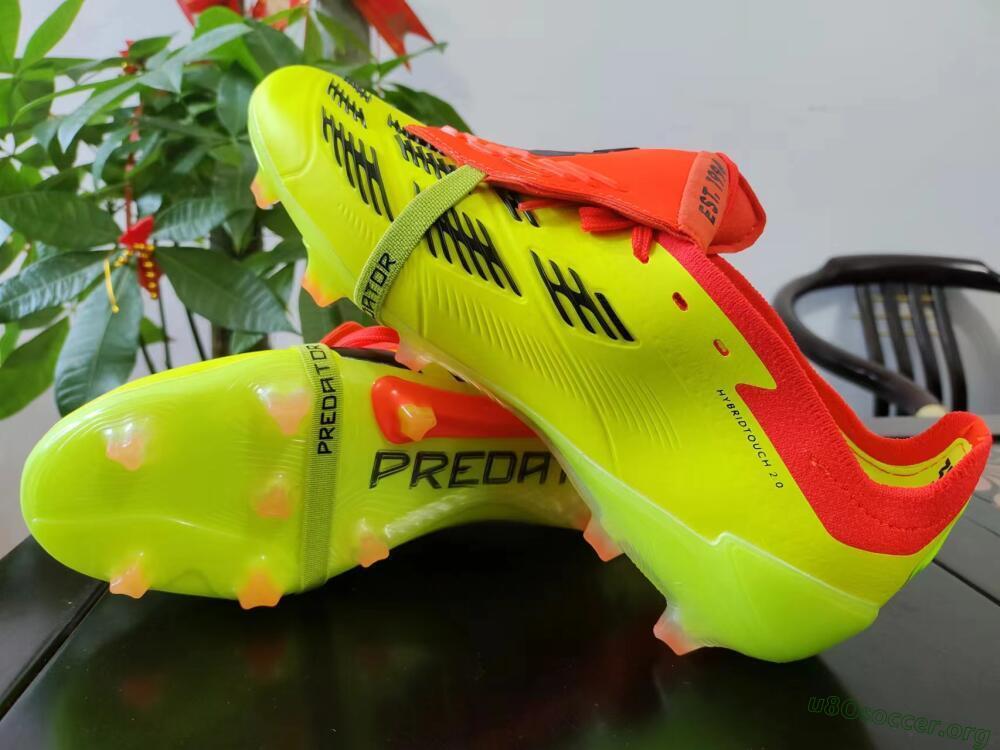 Adidas Predator Elite Foldover Tongue FG Football Boots - Yellow/Black/Red