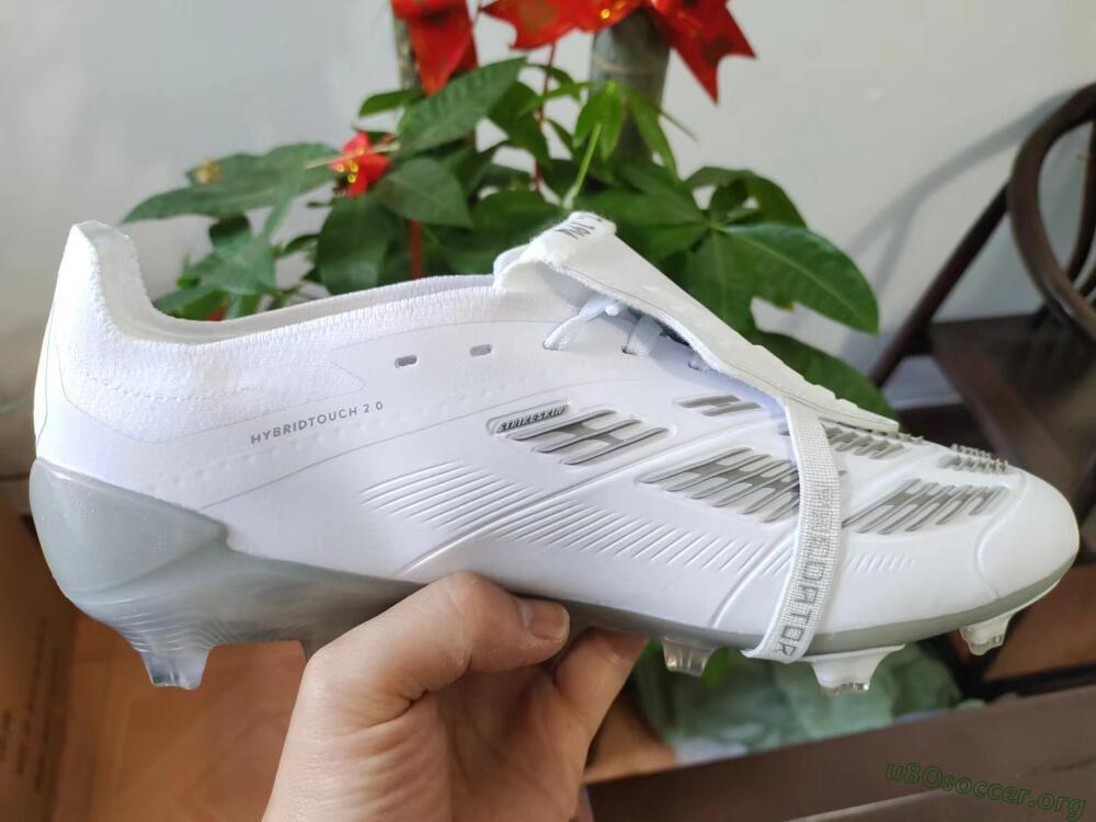 Adidas Predator Elite Foldover Tongue FG Football Boots - White/Grey