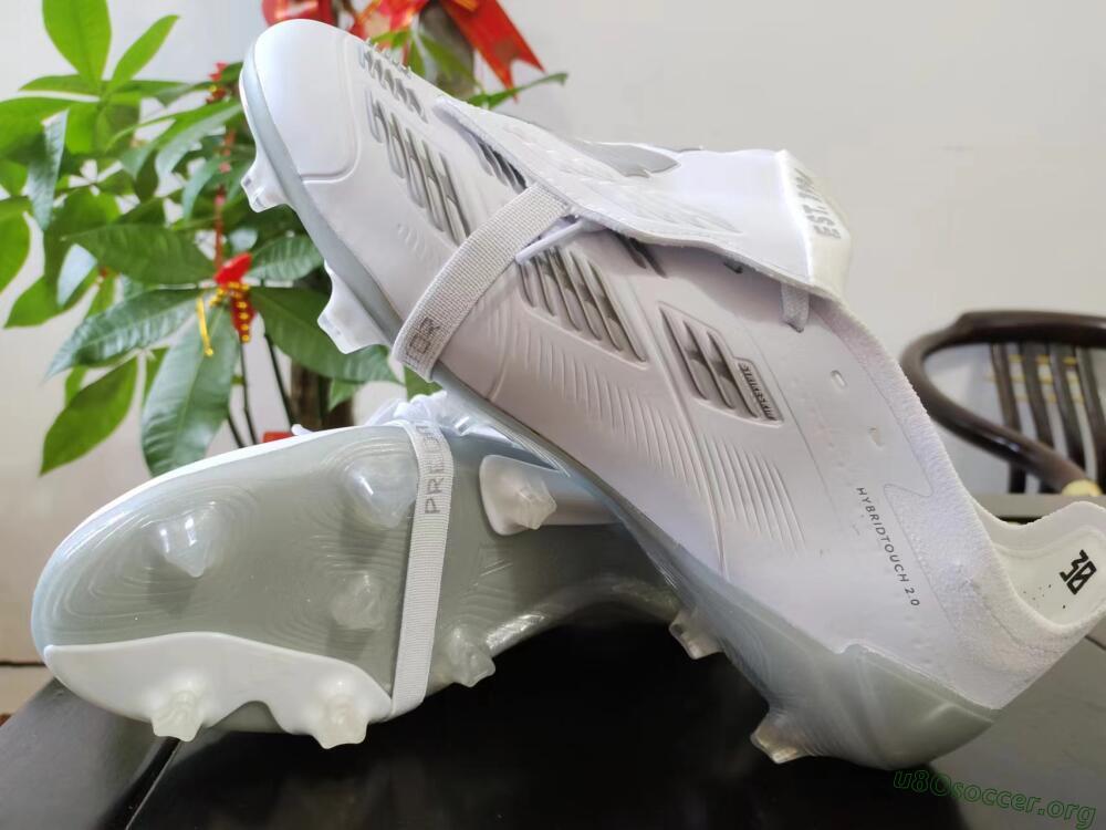 Adidas Predator Elite Foldover Tongue FG Football Boots - White/Grey