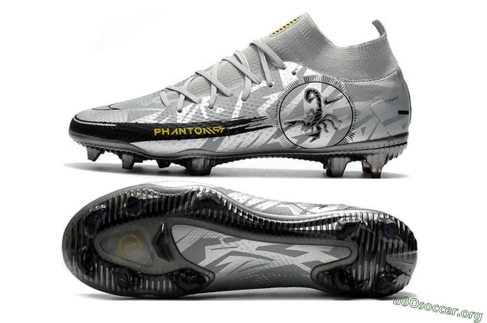 Nike Phantom Scorpion Elite DF FG Football Boots - Silver/Yellow/Black 1