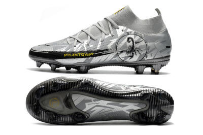 Nike Phantom Scorpion Elite DF FG Football Boots - Silver/Yellow/Black