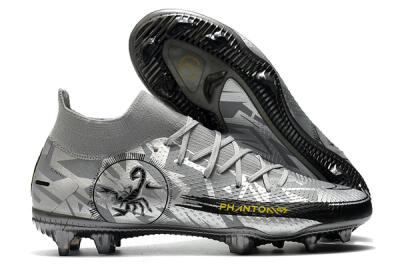 Nike Phantom Scorpion Elite DF FG Football Boots - Silver/Yellow/Black