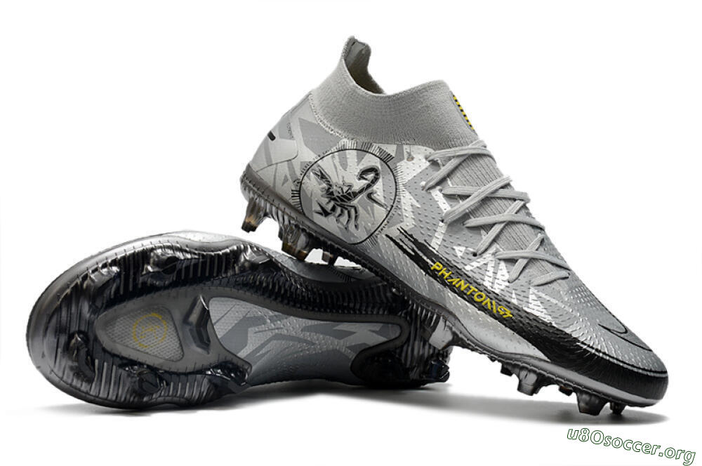 Nike Phantom Scorpion Elite DF FG Football Boots - Silver/Yellow/Black 0