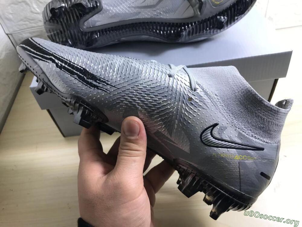 Nike Phantom Scorpion Elite DF FG Football Boots - Silver/Yellow/Black