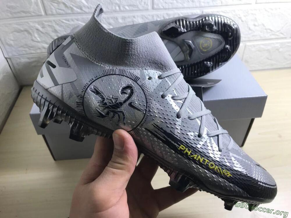 Nike Phantom Scorpion Elite DF FG Football Boots - Silver/Yellow/Black
