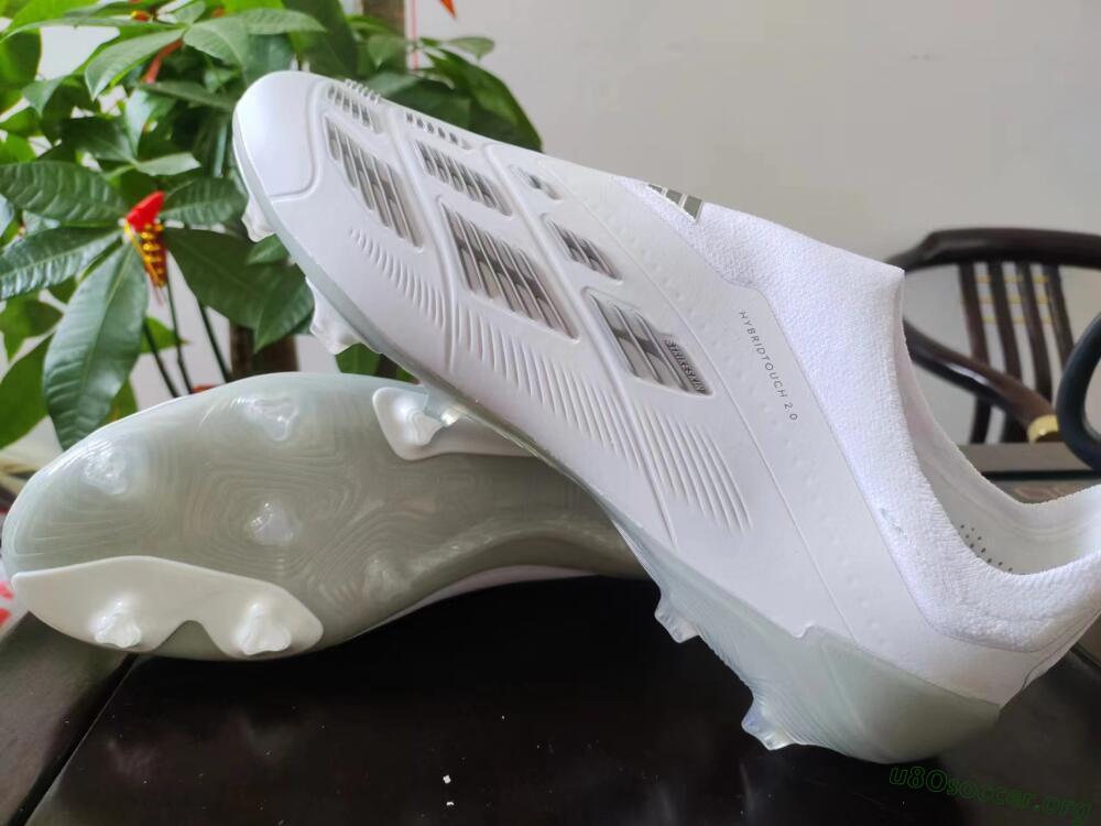 Adidas Predator Accuracy+ FG Football Boots - White/Grey/Silver