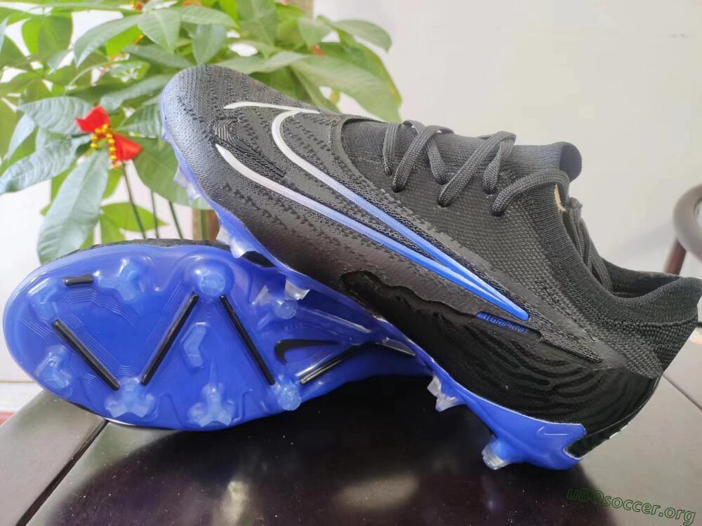 Nike Phantom GX Elite FG Football Boots - Black/Grey/Blue