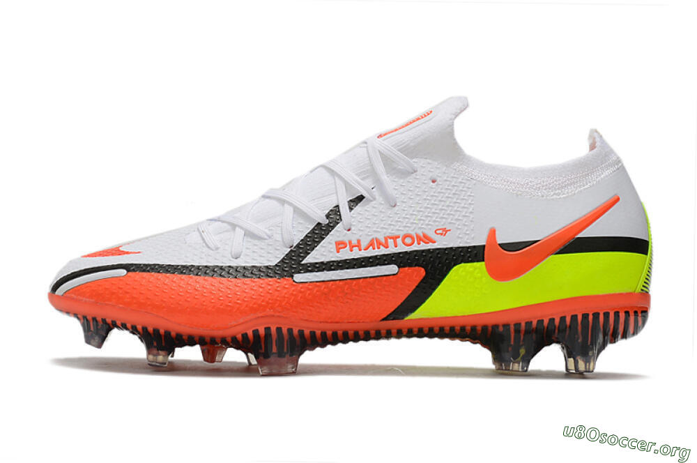 Nike Phantom GT 2 Elite FG Football Boots - White/Red/Green 3