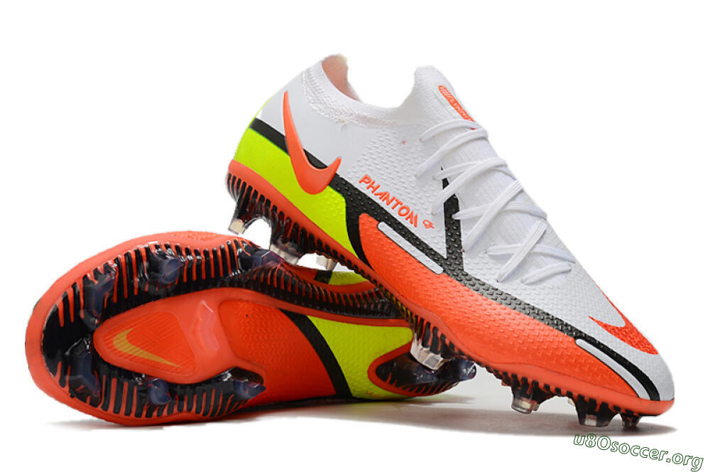 Nike Phantom GT 2 Elite FG Football Boots - White/Red/Green 0