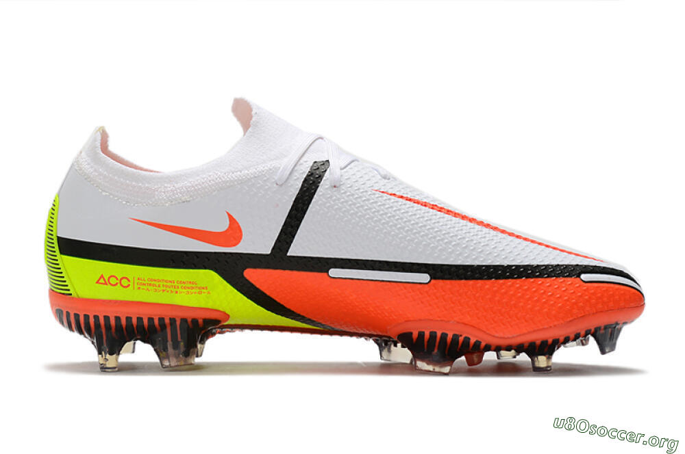 Nike Phantom GT 2 Elite FG Football Boots - White/Red/Green 7