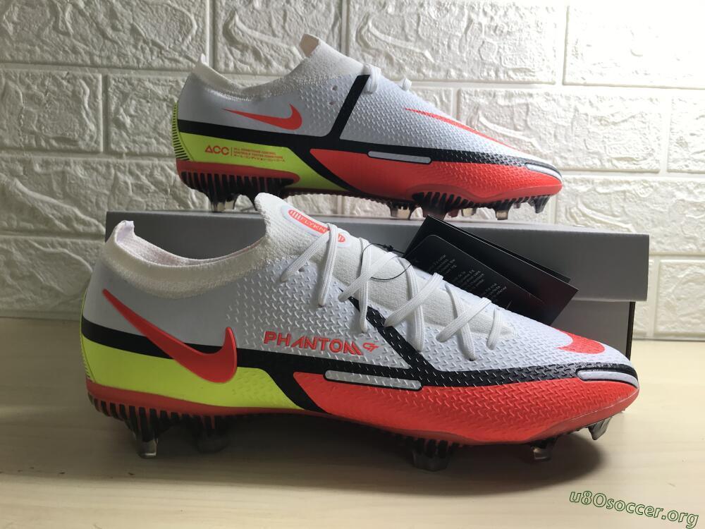 Nike Phantom GT 2 Elite FG Football Boots - White/Red/Green