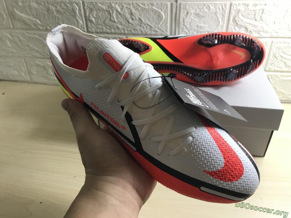 Nike Phantom GT 2 Elite FG Football Boots - White/Red/Green