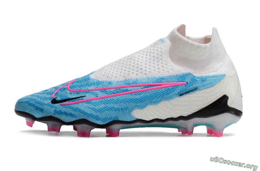 Nike Phantom GX Elite DF FG Football Boots - Blue/White/Pink 3