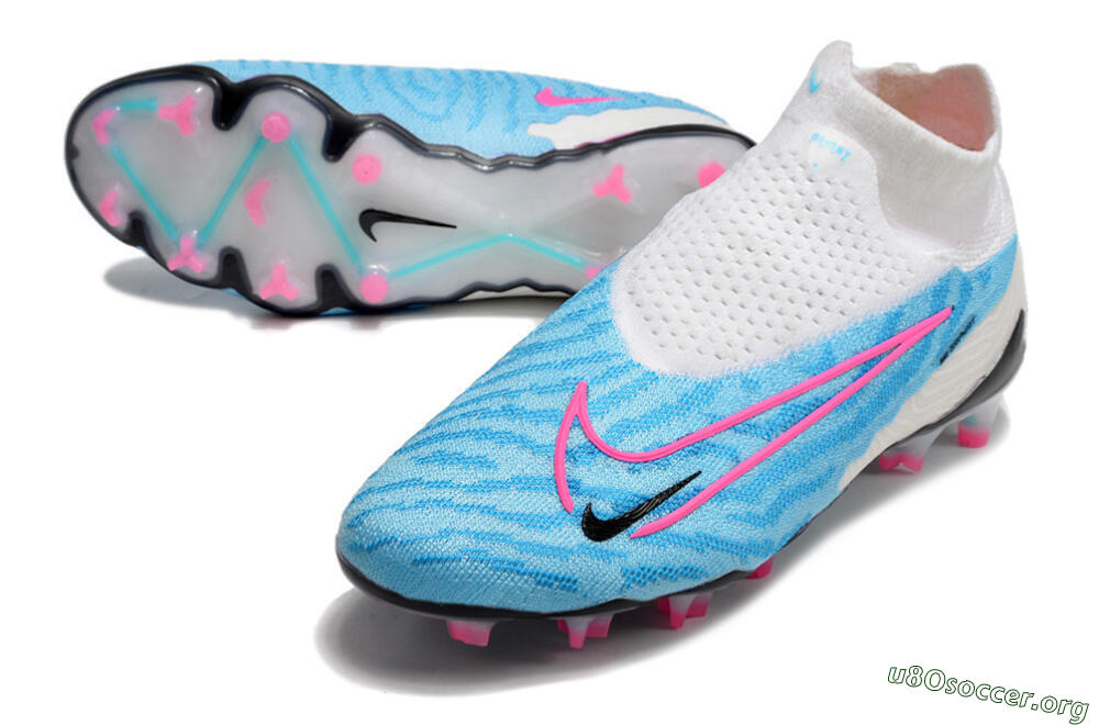 Nike Phantom GX Elite DF FG Football Boots - Blue/White/Pink 0