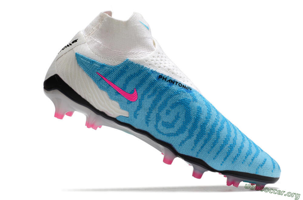 Nike Phantom GX Elite DF FG Football Boots - Blue/White/Pink 4