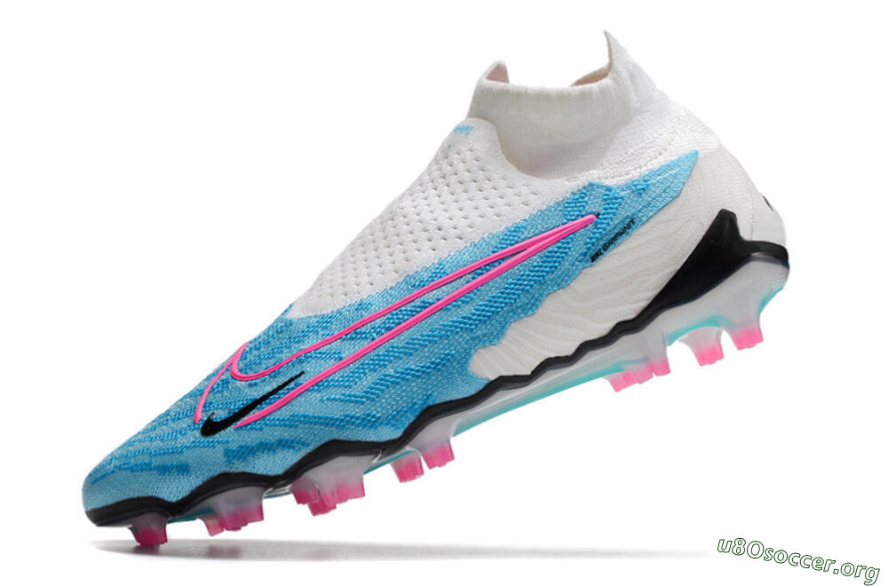 Nike Phantom GX Elite DF FG Football Boots - Blue/White/Pink 5