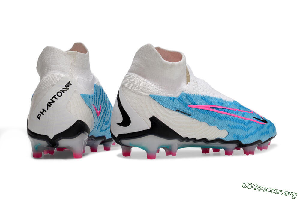 Nike Phantom GX Elite DF FG Football Boots - Blue/White/Pink 6