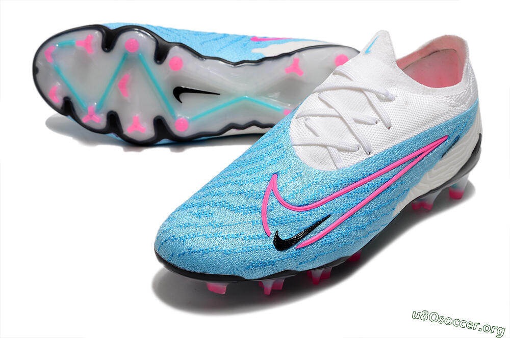 Nike Phantom GX Elite FG Football Boots - Blue/White/Pink 0
