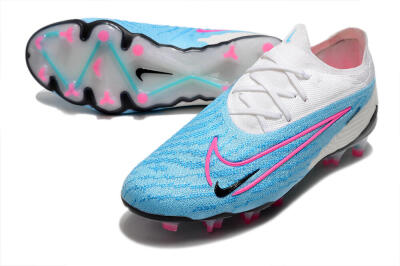 Nike Phantom GX Elite FG Football Boots - Blue/White/Pink