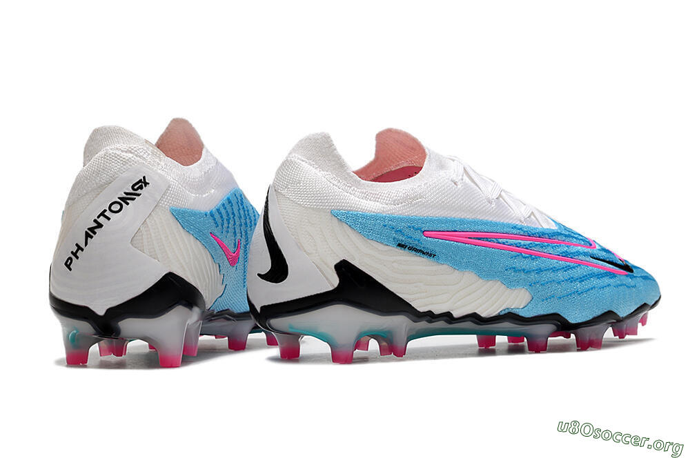 Nike Phantom GX Elite FG Football Boots - Blue/White/Pink 6