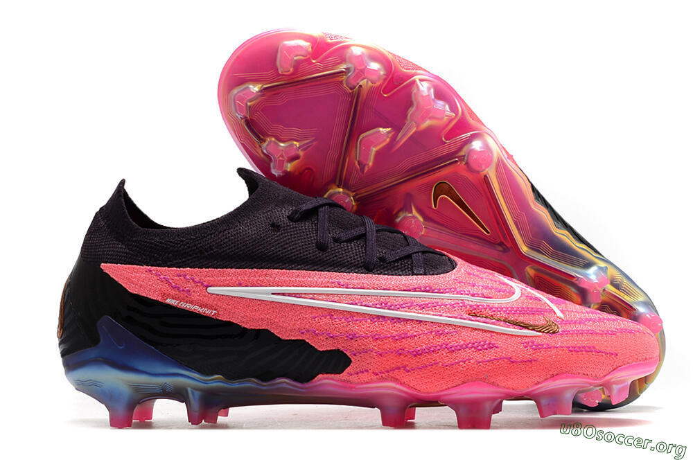 Nike Phantom GX Elite FG Football Boots - Pink/Black 2