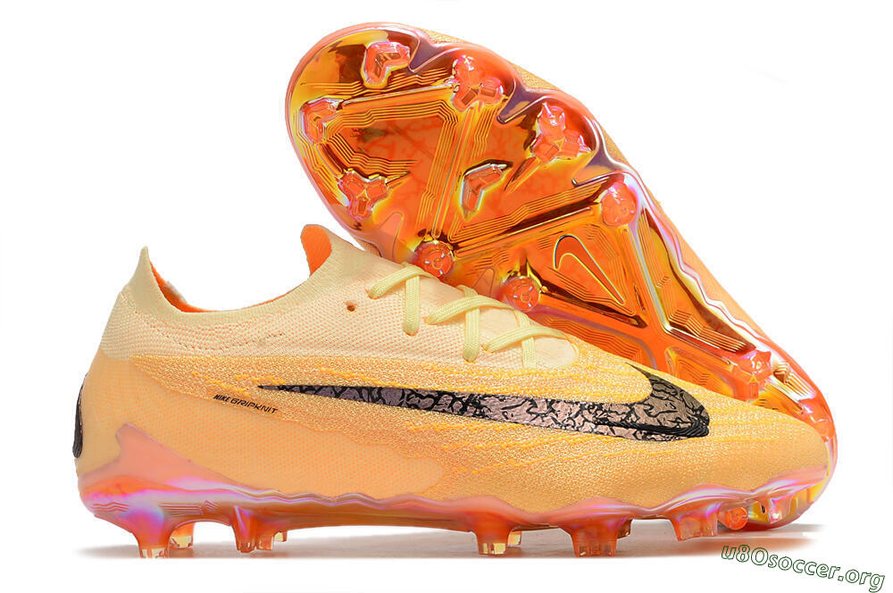 Nike Phantom GX Elite FG Football Boots - Orange/Black 2