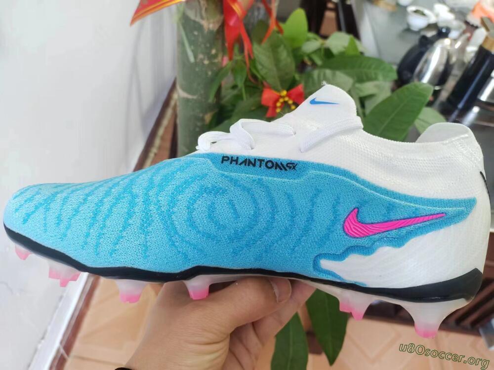 Nike Phantom GX Elite FG Football Boots - Blue/White/Pink