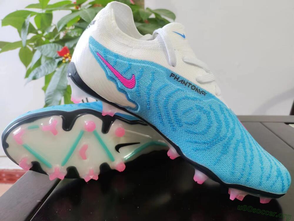 Nike Phantom GX Elite FG Football Boots - Blue/White/Pink