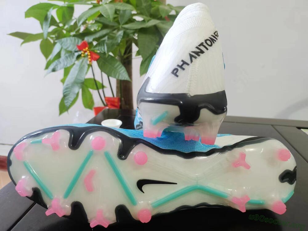 Nike Phantom GX Elite FG Football Boots - Blue/White/Pink